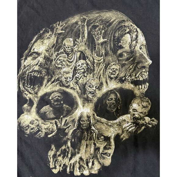 Walking Dead Zombie Skull Tank Top Shirt Men’s M Black AMC 2013 Promo T-Shirt - Picture 4 of 5
